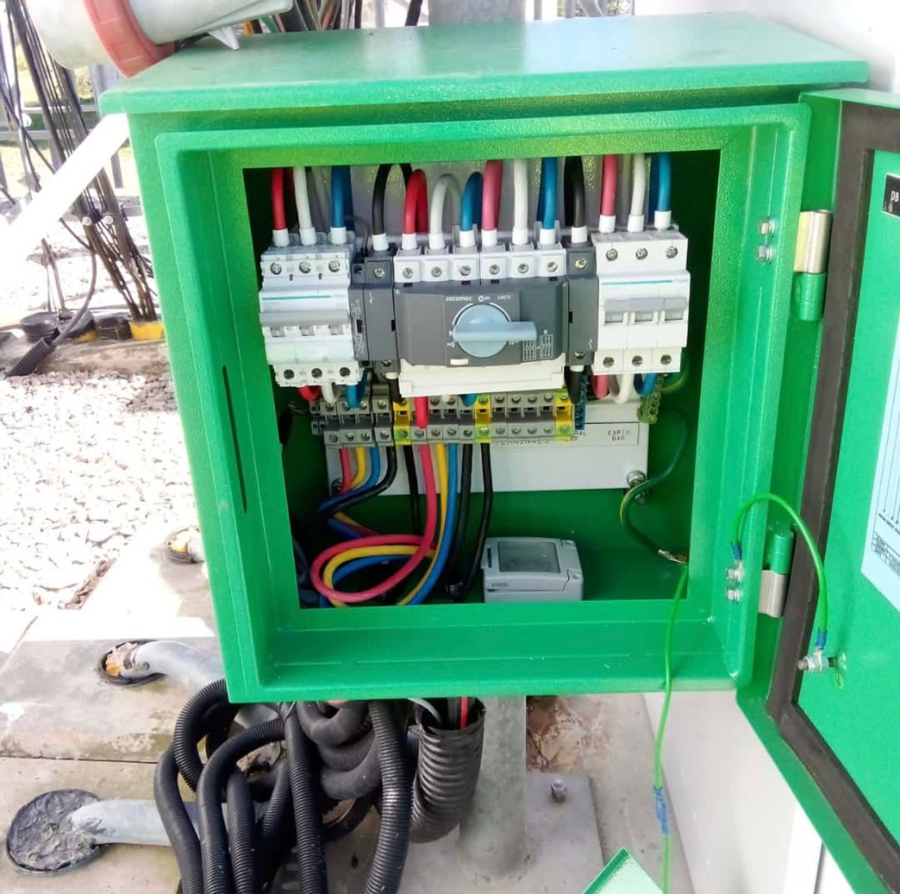 Outdoor ATS and distribution panel