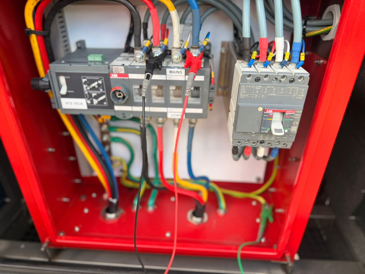 Industrial ATS panel with ABB circuit breaker